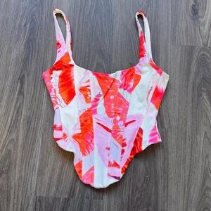 White Fox Boutique Red and Pink Camisole